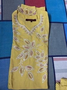 Beautiful Yellow Gold Kurta Set