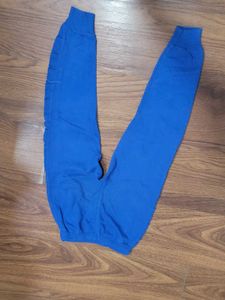 Blue Casual Kids Pants