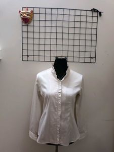 silk ruffle shoujo korean shirt ⁠*⁠.⁠✧