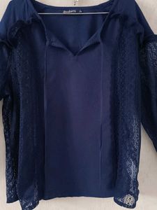 Navy Blue DressBerry Top