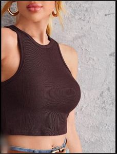Perfect Stranger Brown Sleeveless Top
