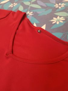 Women's Maroonish Red Crop Top