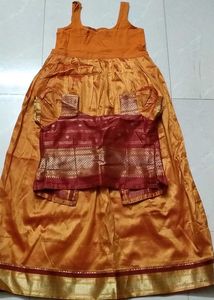 Indian Traditional Silk Skirt and Top Set