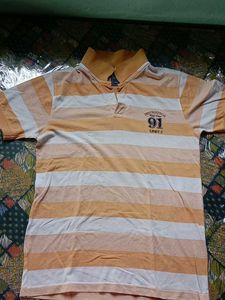 Striped Polo Shirt - Size L