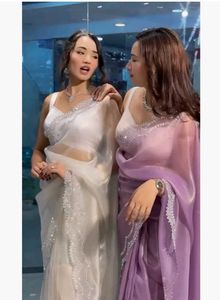saree white 🤍 wedding party