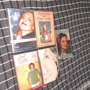 5 vintage English audio casettes