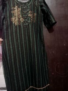 Stylish Striped Kurta with Pants Set