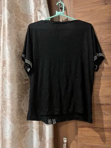PLUS SIZE  Black Versace Top