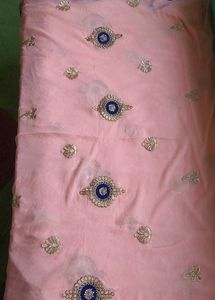 Peach Embroidered Kurta