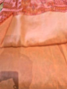 Printed silk mix kurta
