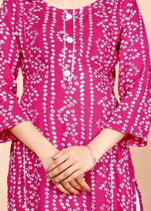 Bandhani Maternity Kurti with plazzo