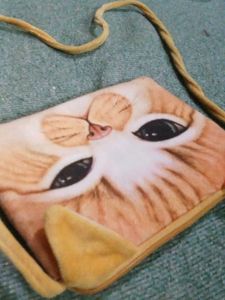 Cute Cat Face Sling Bag