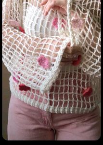 Crochet Flower Net Top