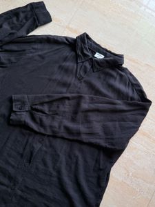 Black Cotton Shirt