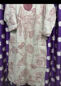 red Elegant Embroidered Kurta with Dupatta