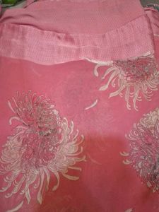 Elegant Pink Saree with blouse