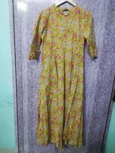 Full Maxi Cotton Dress Ethnic Wear Women's Clothin