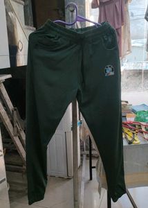 Green Casual Track Pants
