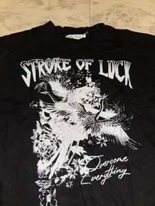 Black Graphic Print T-Shirt