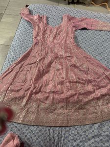 Beautiful Pink Embroidered Dupatta