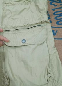 Men's Beige Utility Jacket