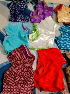 18 Assorted Women's Ethnic Blouses l 3 blouse piec