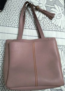 Stylish Taupe Tote Bag