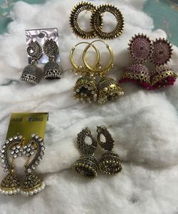 Pack Of 6 Earrings
