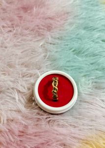 Elegant Gold with copper Tone Cloud Ring