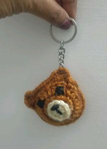 Handmade Crochet Bear Keychain