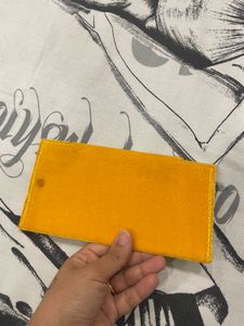 Yellow Velvet Clutch/Pouch
