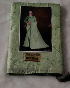 Elegant Pastel Green Saree