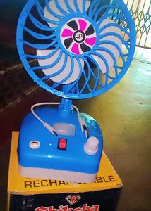 Rechargeable Fan With A Light ,