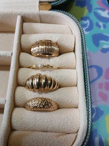 Gold Toned Ring Set