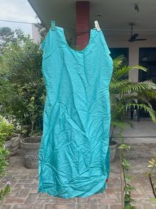 Beautifully Embroidered Teal Kurta