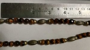 Tiger Eye Beaded Necklace