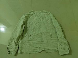 Lightweight Linen Button-Up Jacket