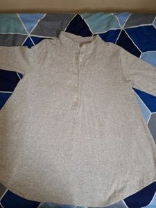 Women's Grey solid sweatshirt