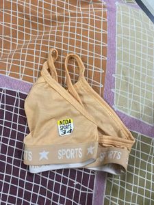 Peach Sports Bra