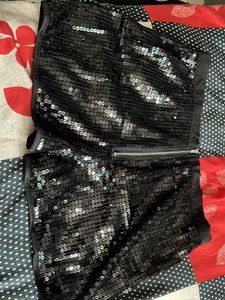 Very cute Black Sequin Shorts.