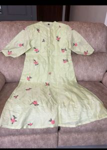 Floral Embroidered Long Kurti