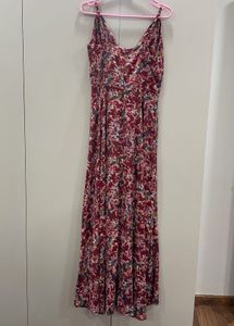 Boho Floral Print Maxi Dress