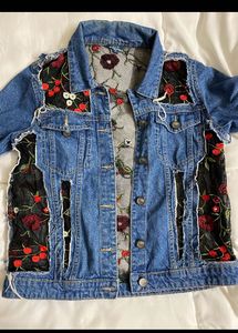 Embroidered Y2k Denim Jacket