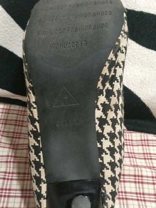 Houndstooth Heels with Pearls