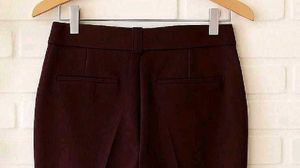 Maroon Flared Trousers