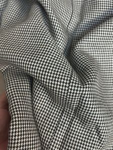 Classic Houndstooth Button-Front Skirt