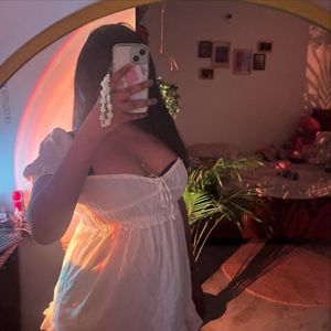 Cream Cottagecore Mini Dress