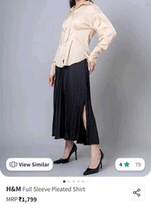 H&M Pleated Shirt