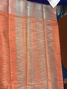 Elegant peach- coral saree new with tag