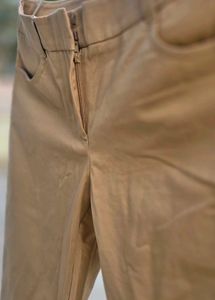Khaki Straight Leg Pants